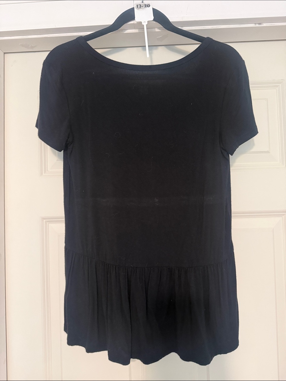 American Eagle Outfitters Black Floral Embroidered Henley Tunic - Picture 3 of 3